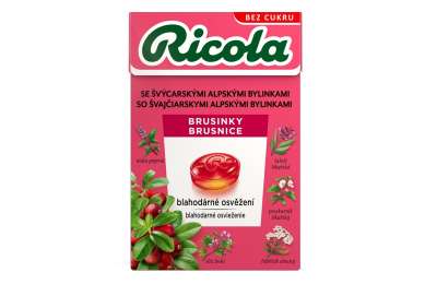 RICOLA CRANBERRIES WITHOUT SUGAR 40G